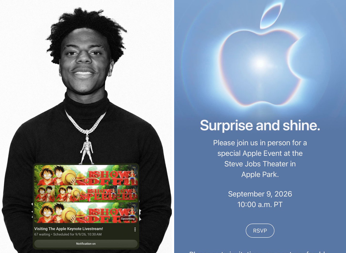 iShowSpeed излъчи на живо събитието на Apple и се срещна с новия изпълнителен директор Джон Търнъс